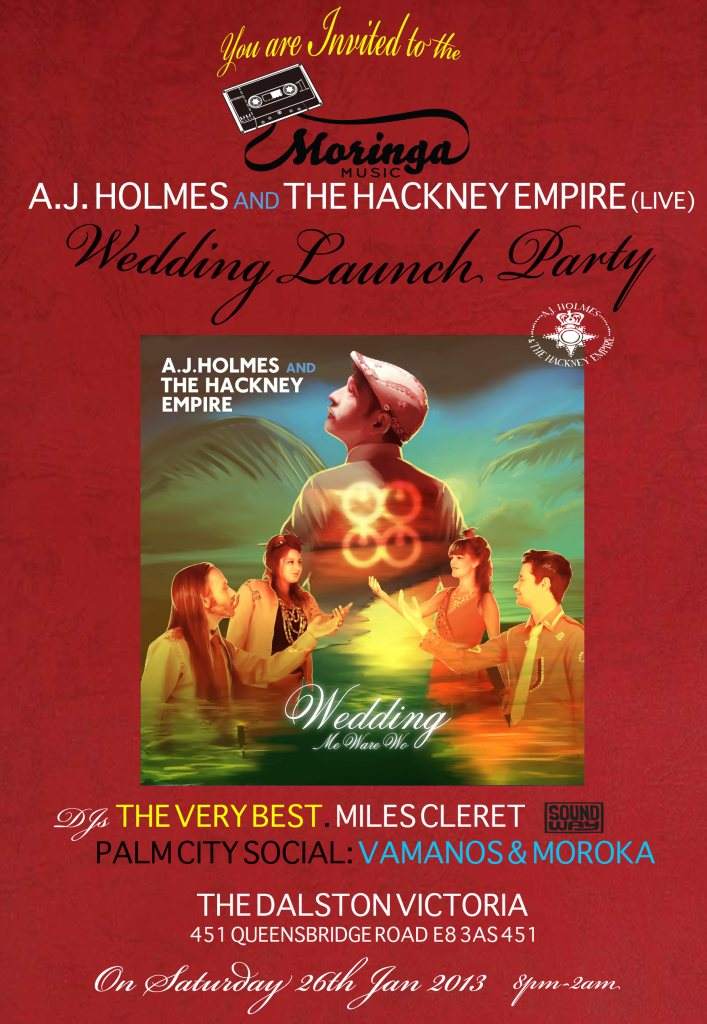 Moringa Music with The Very Best, Soundway Records and AJ Holmes & The Hackney Empire - Página frontal