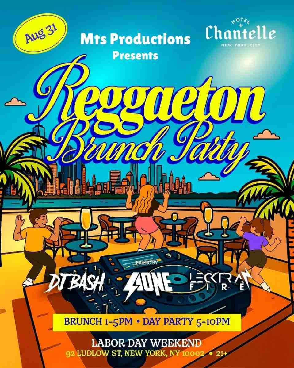 Reggaeton Rooftop Day Party – Sunday, August 31st NYC at Hotel ...