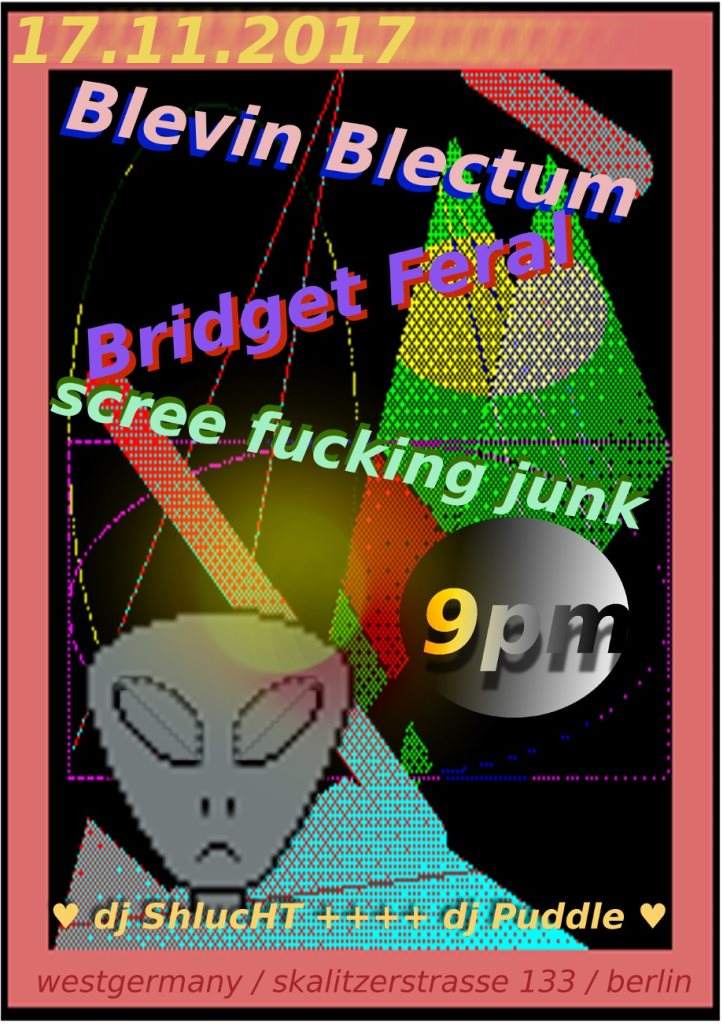 Blevin Blectum / Scree Fucking Junk / Bridget Feral - Página frontal