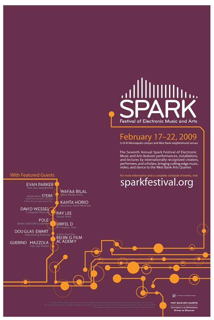 Spark Festival Of Electronic Music - フライヤー表