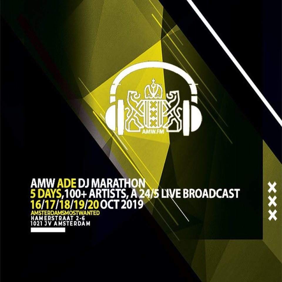 AMW ADE DJ Marathon 2019 (Day 2) - フライヤー表