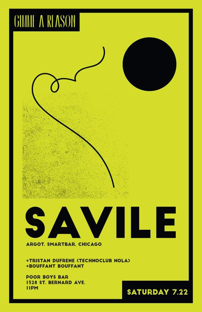 Gimme A Reason with Savile - Página frontal
