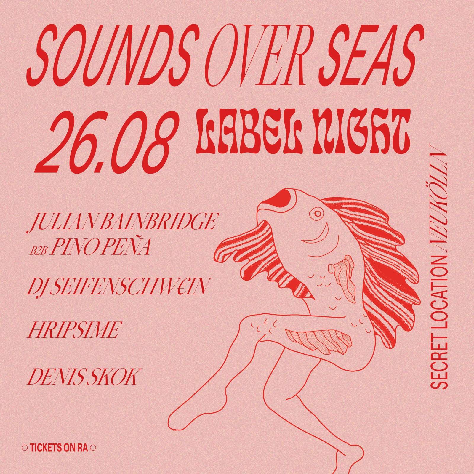 Sounds Over Seas Labelnight - フライヤー表