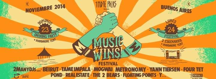 Music Wins Festival - Página frontal
