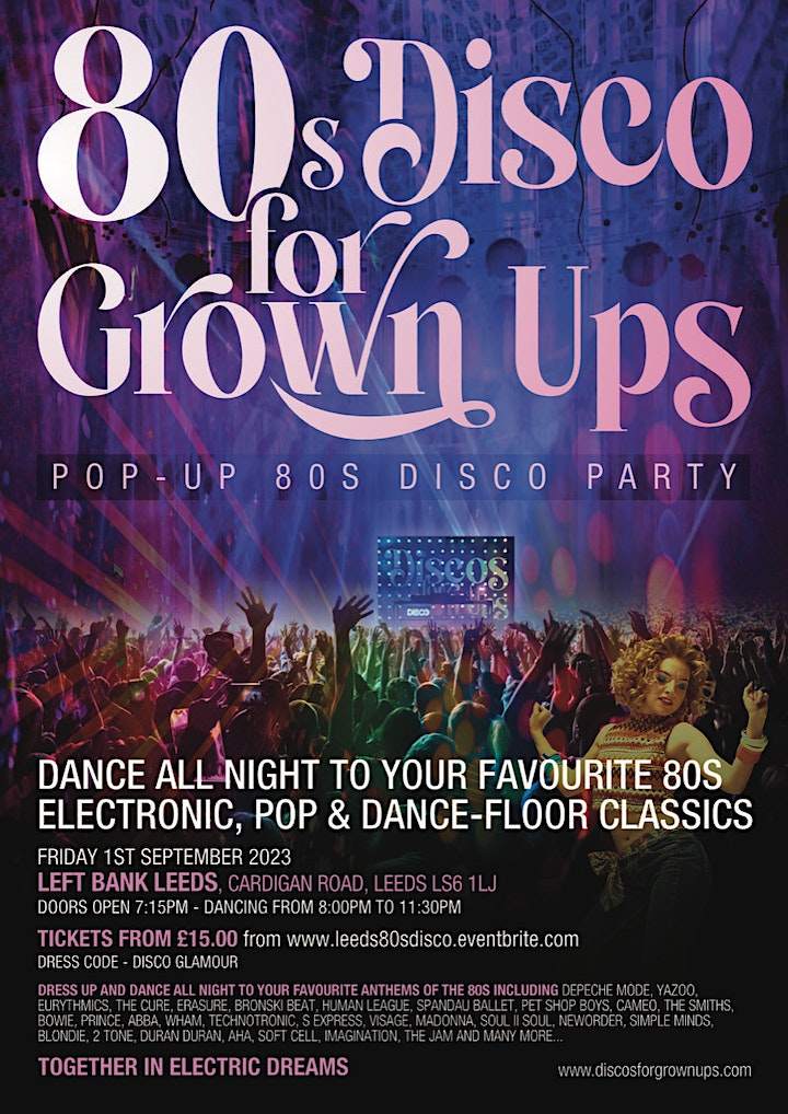 Discos for Grown Ups pop - up disco parties