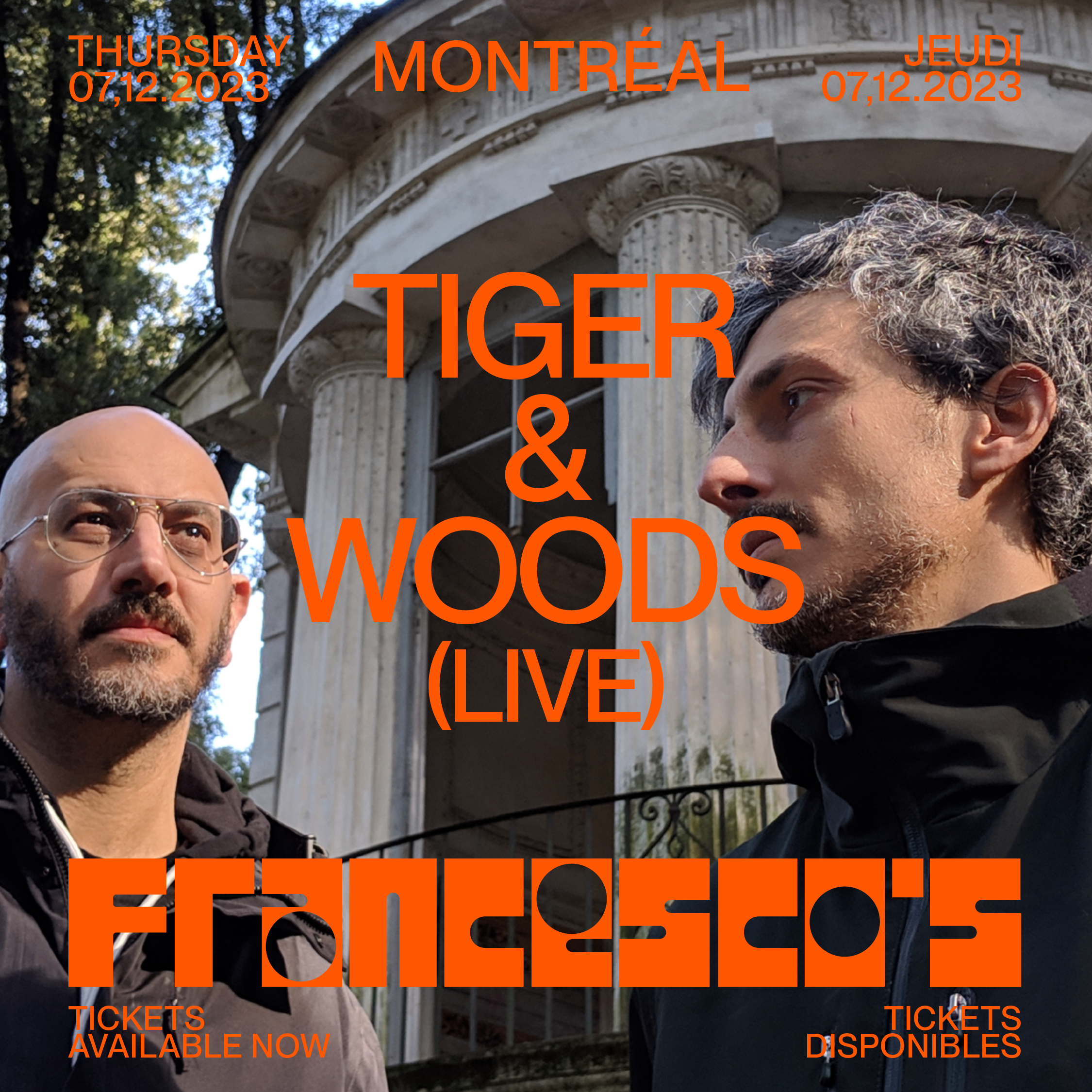 Tiger & Woods (Live Set) in Montréal - Página trasera