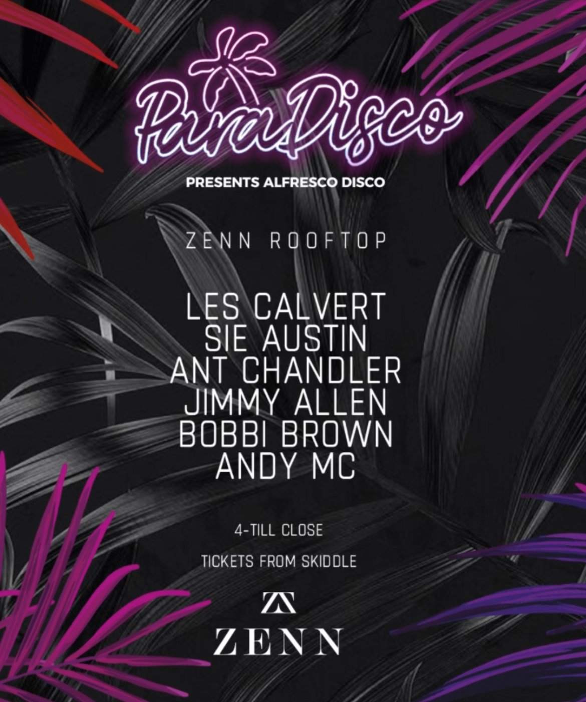 Paradisco presents Alfresco Disco at Zenn Rooftop, Liverpool