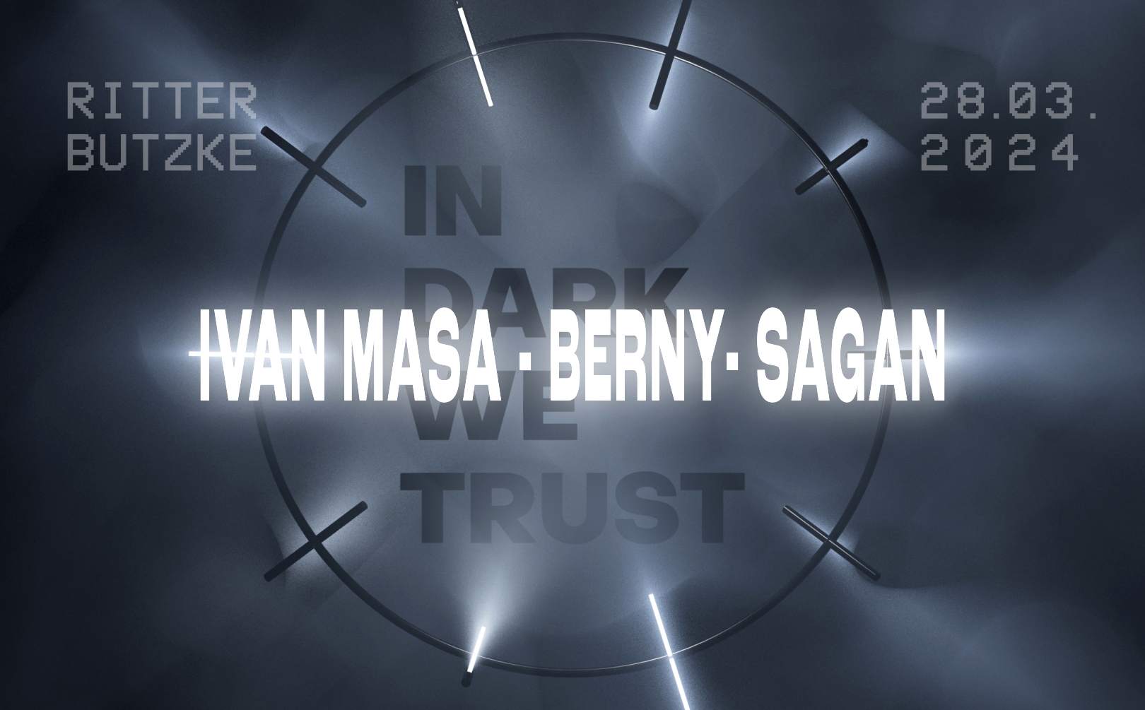In Dark We Trust - フライヤー表