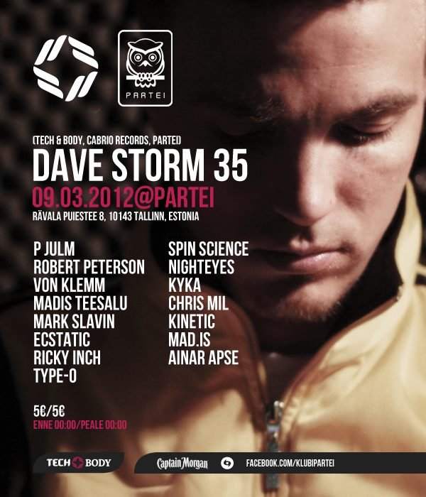 Dave Storm 35 - フライヤー裏
