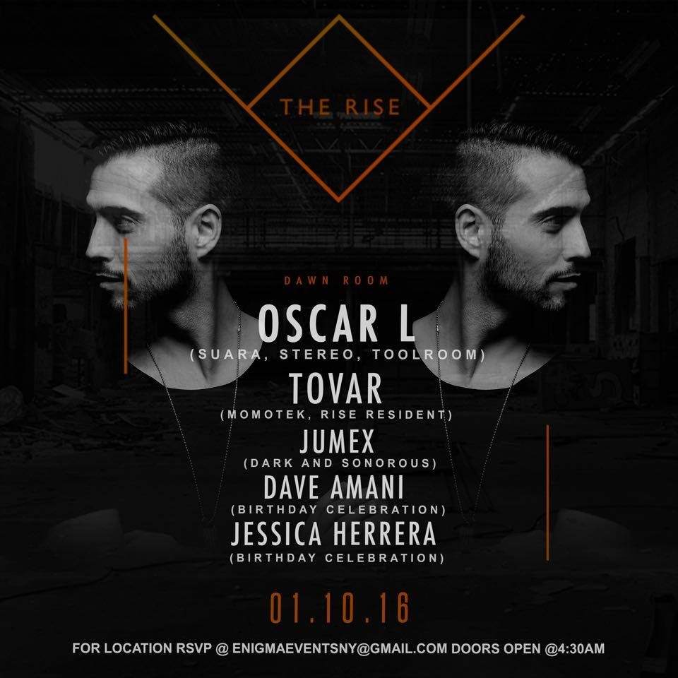 The Rise Afterhours Special Guest w/ OSCAR L - Página frontal