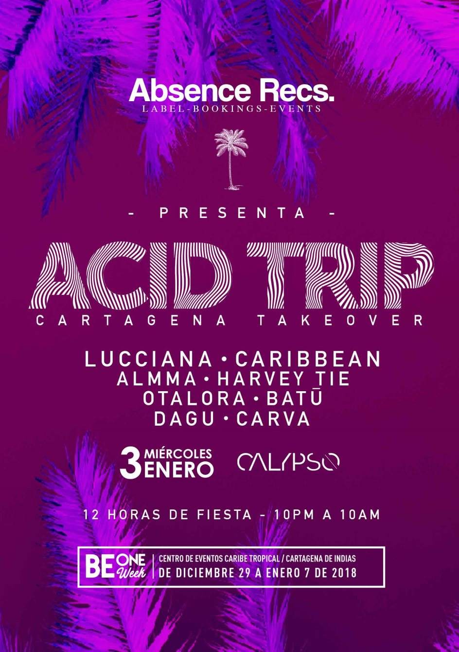 Absence presents: Acid Trip at Cartagena - Página frontal