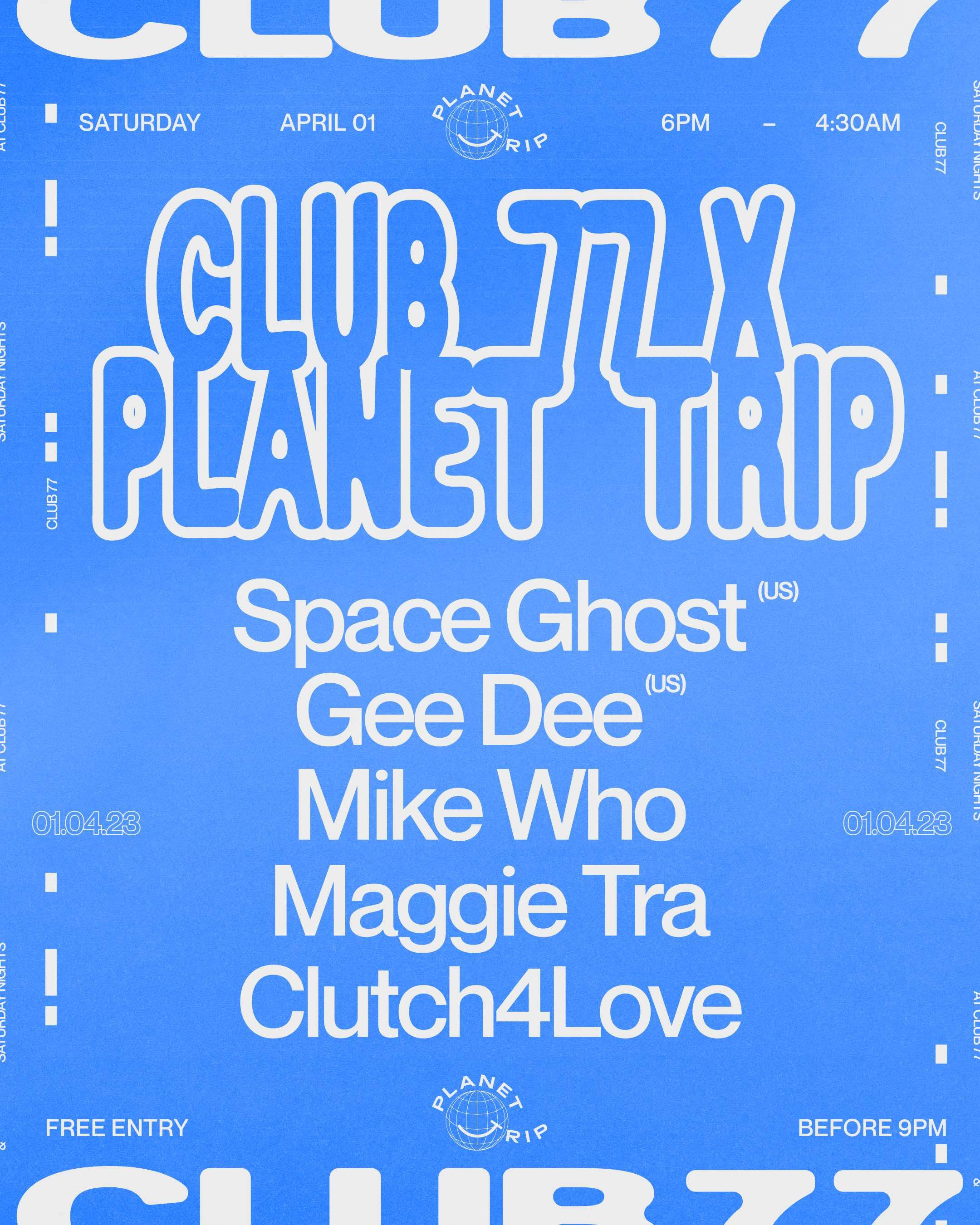 Space Ghost, Gee Dee & Mike Who - フライヤー表