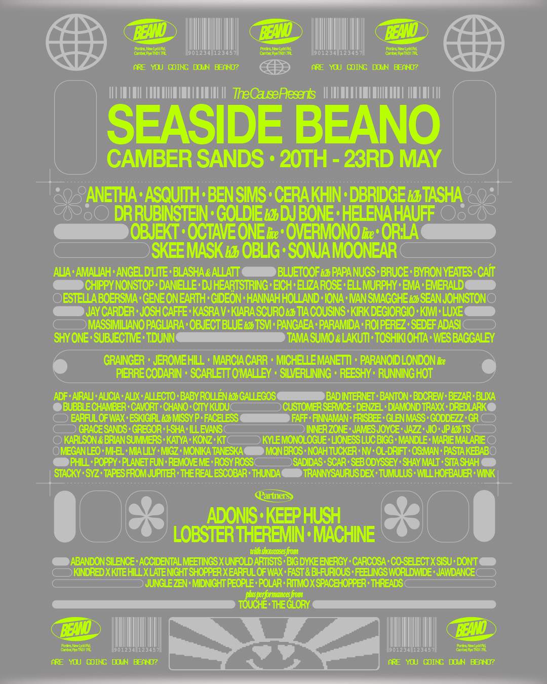 The Cause Seaside Beano - A Three Day & Night Festival on the South East Coast - フライヤー表