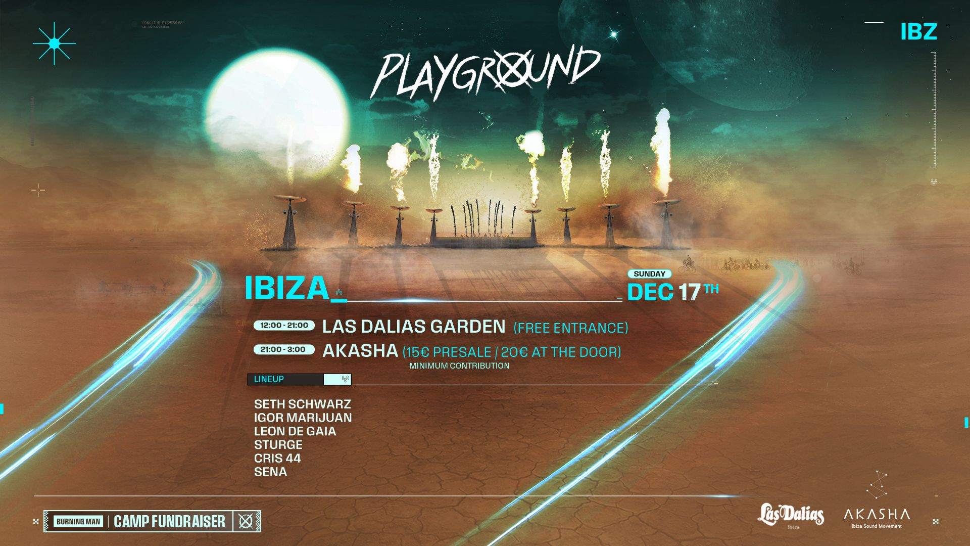 Playground Foundation Ibiza Fundraiser - フライヤー表