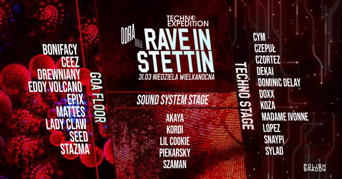 Rave in Stettin/ Progresive Experience - フライヤー表
