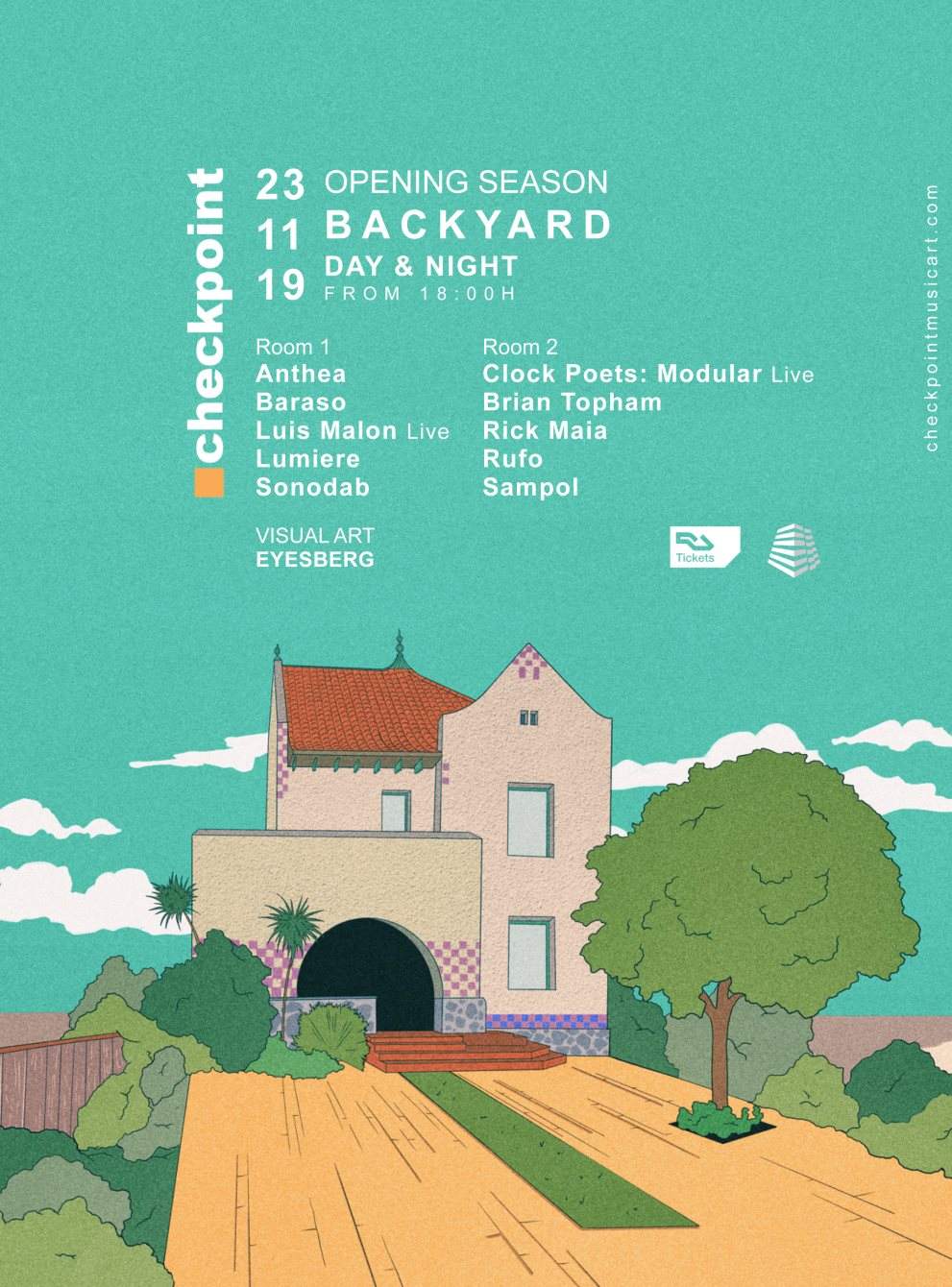 ■ Checkpoint Backyard Opening Season (Sold Out) - New Location - フライヤー表