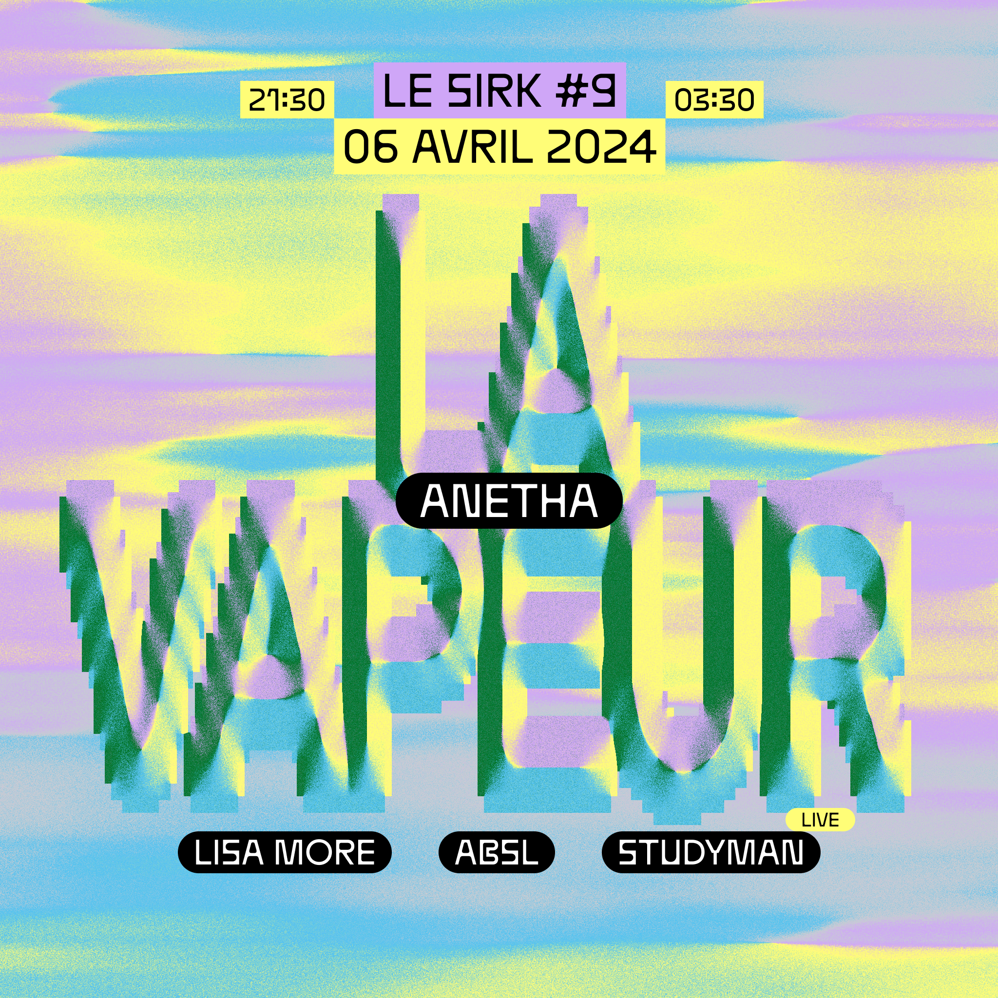 Le SIRK #9 · La Vapeur - フライヤー表