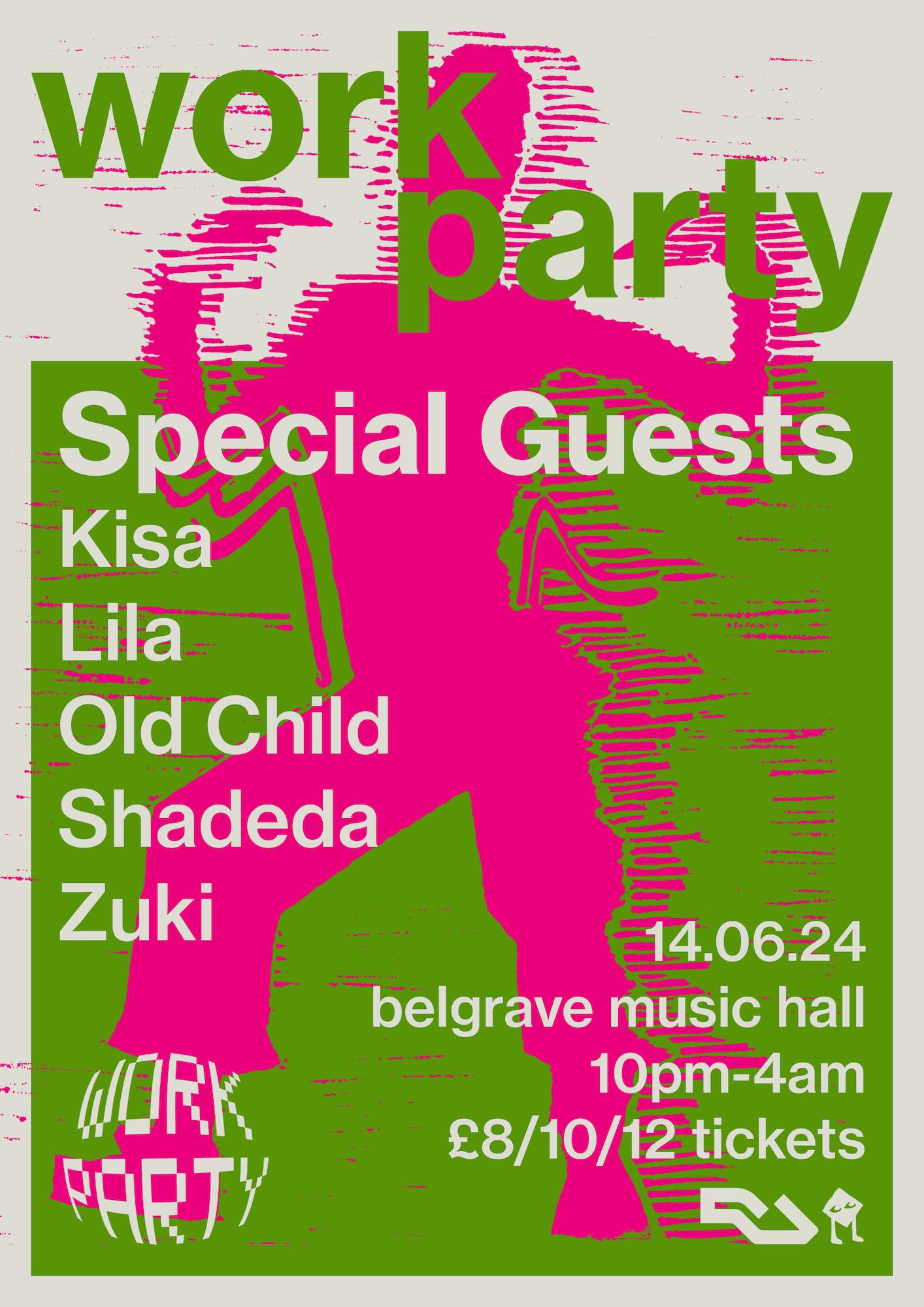 work party: Special Guests + Lila + KISA + Shadeda - フライヤー裏