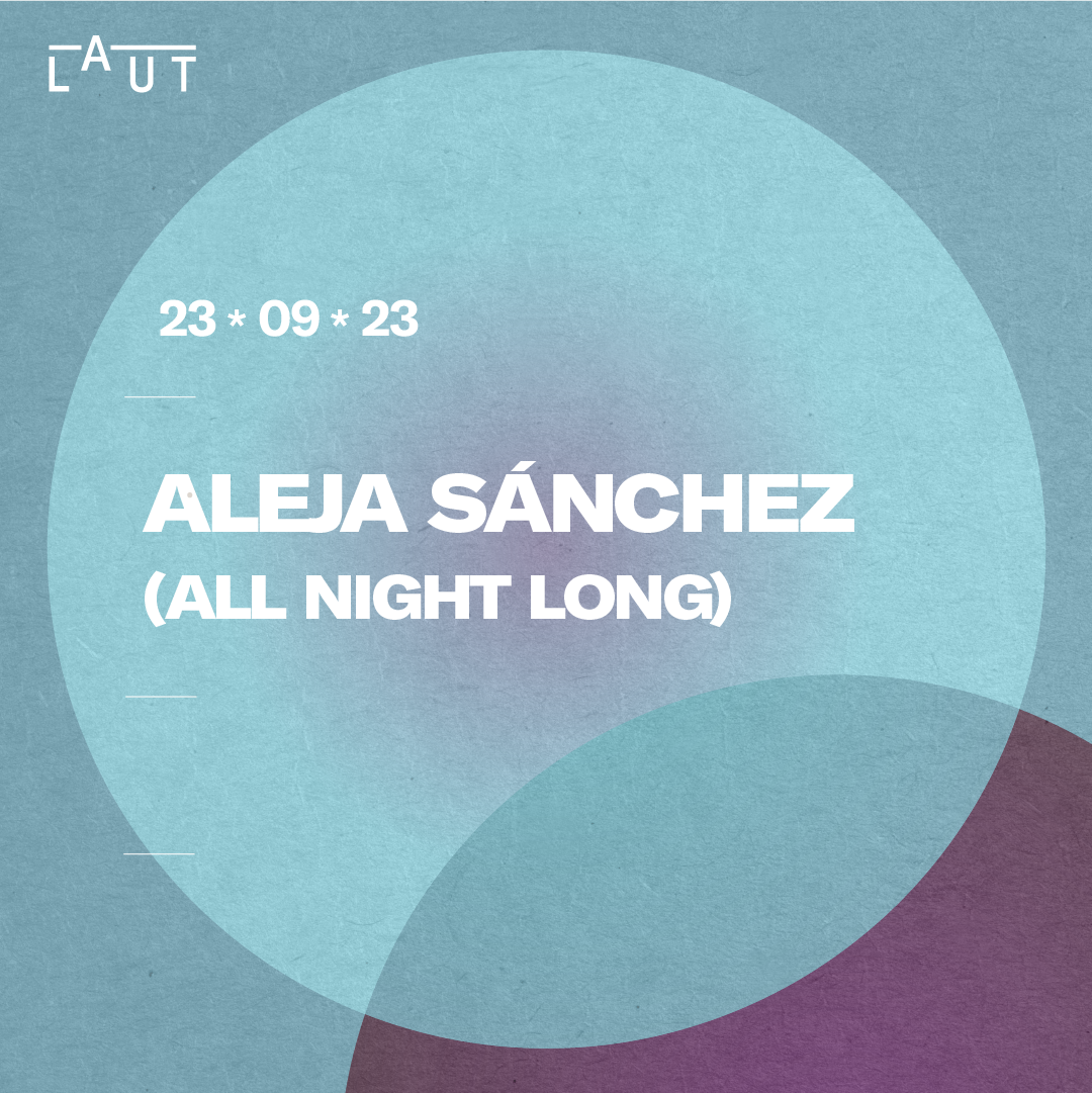 Aleja Sanchez (All Night Long) - フライヤー表