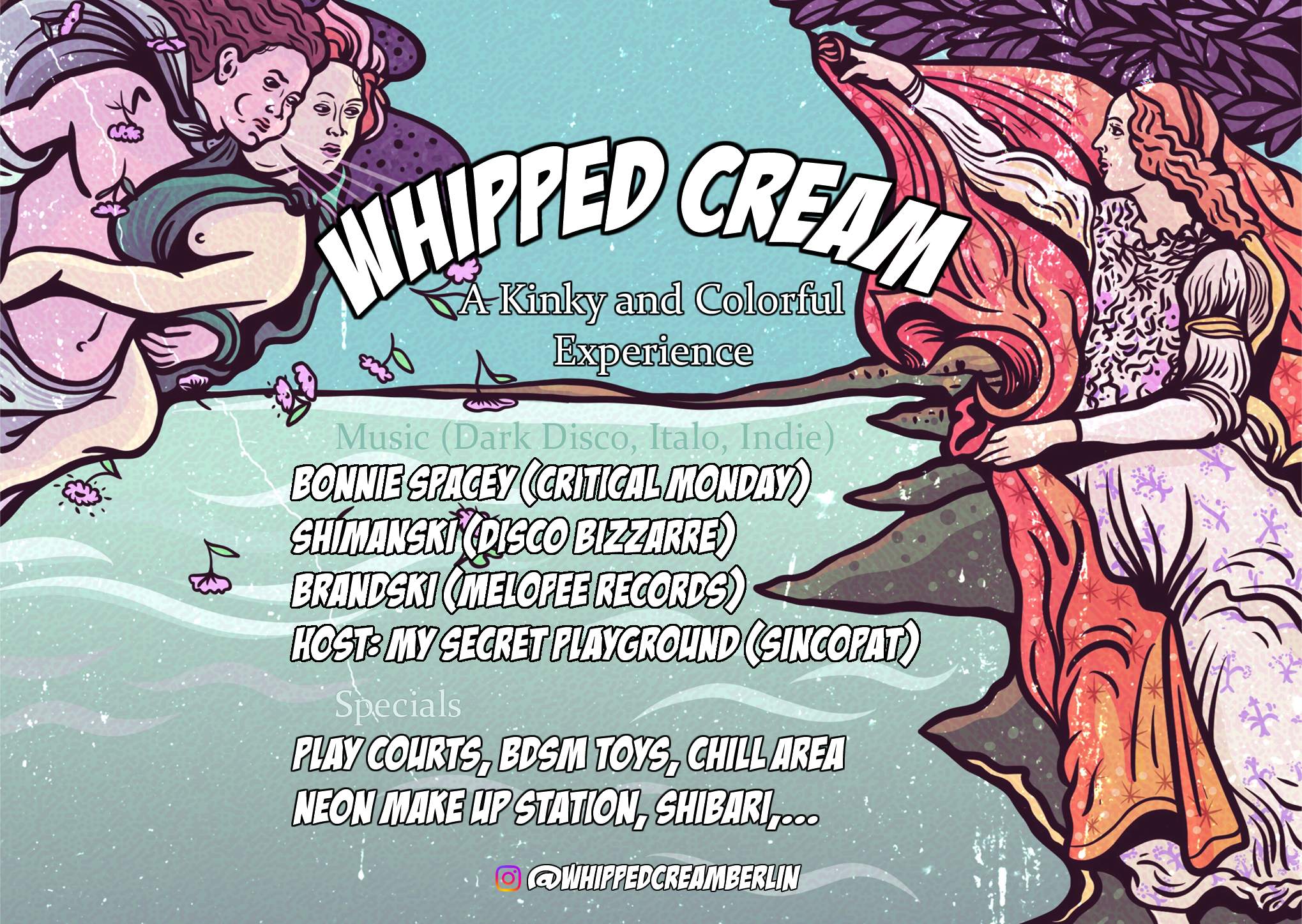 Whipped Cream - A Kinky and Colorful Experience - フライヤー裏
