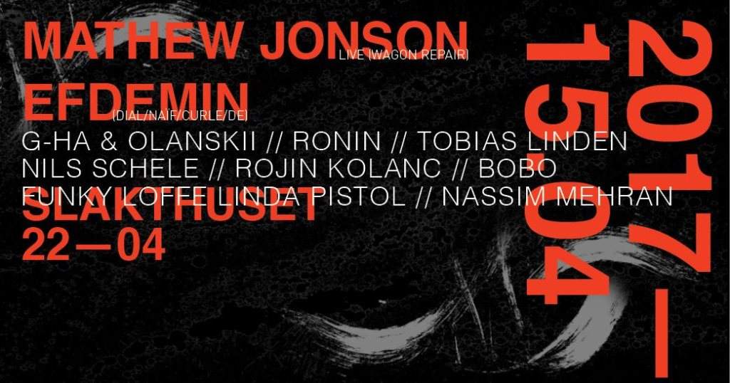 Mathew Jonson Live & Efdemin - Página frontal