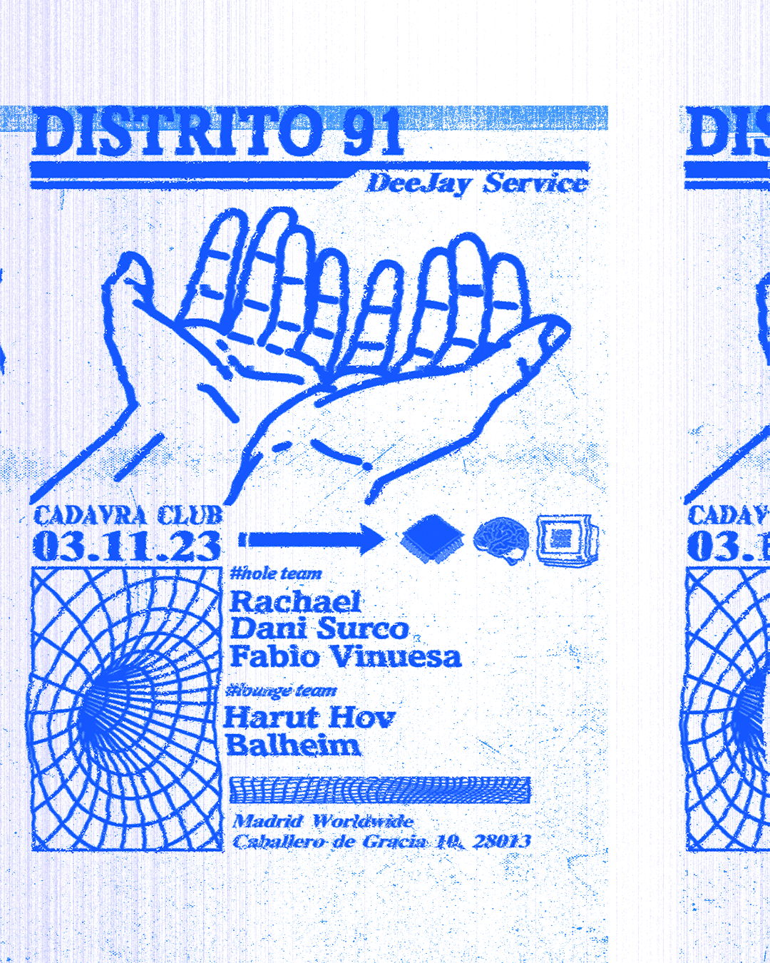Distrito 91 Deejay Service with Rachael, Dani Surco, Fabio Vinuesa , Harut Hov & Balheim - Página frontal