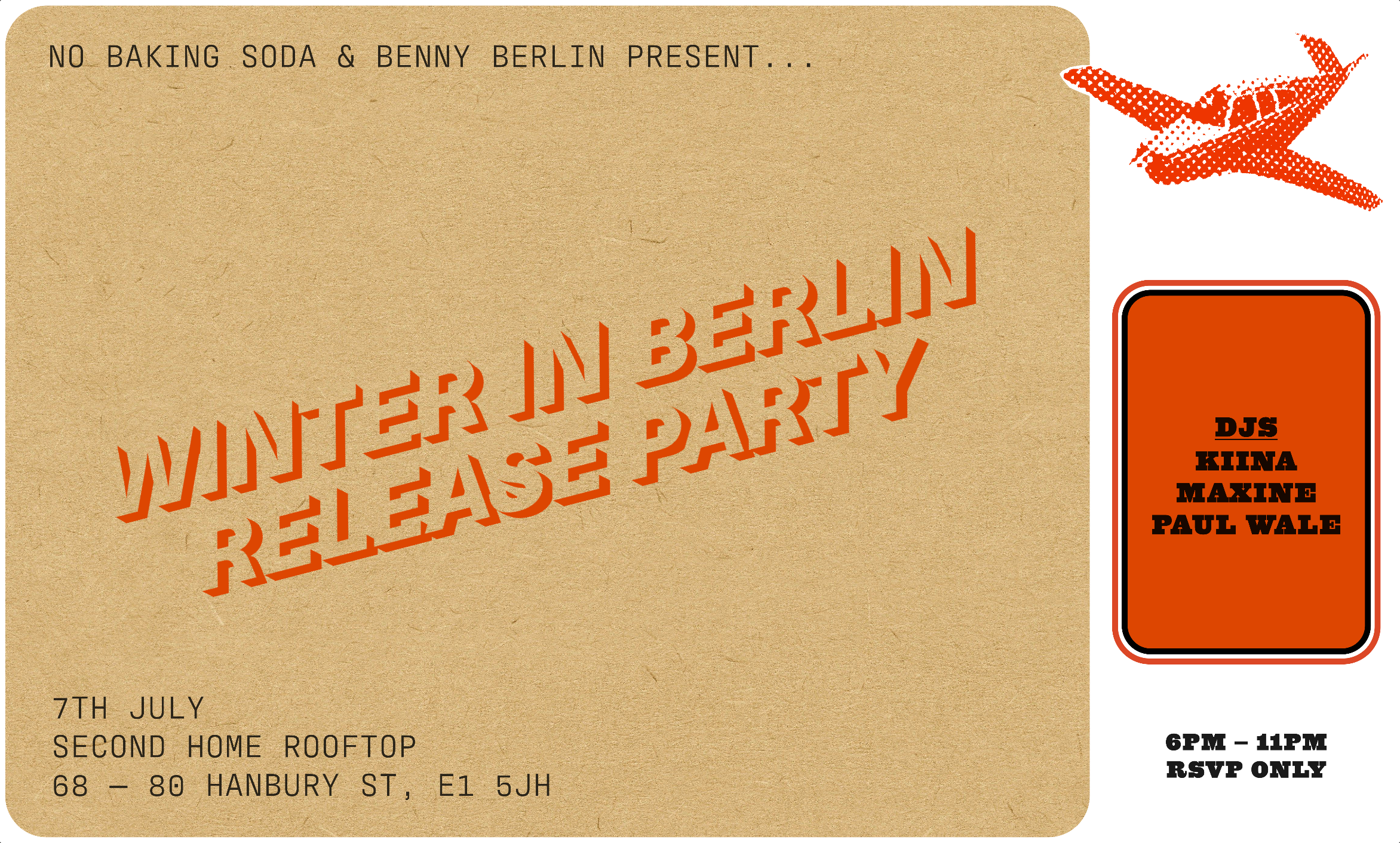 Winter In Berlin Release Party - フライヤー表
