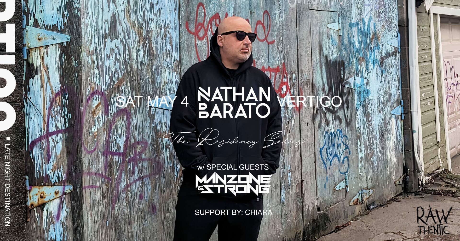 Nathan Barato - The Residency Series - フライヤー表