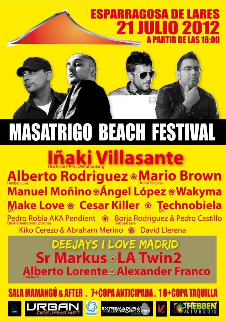 Masatrigo Beach Festival - フライヤー表