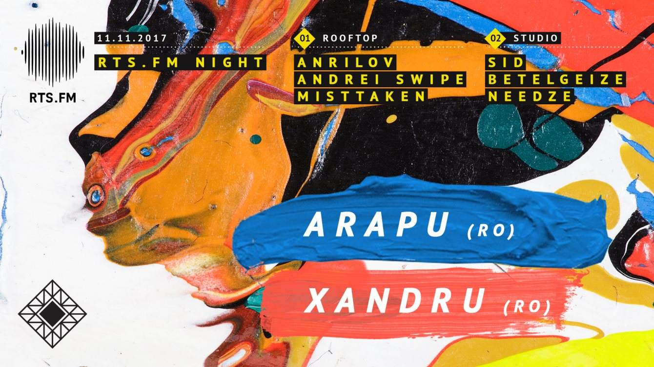 RTS.FM Night with Arapu, Xandru - Página frontal