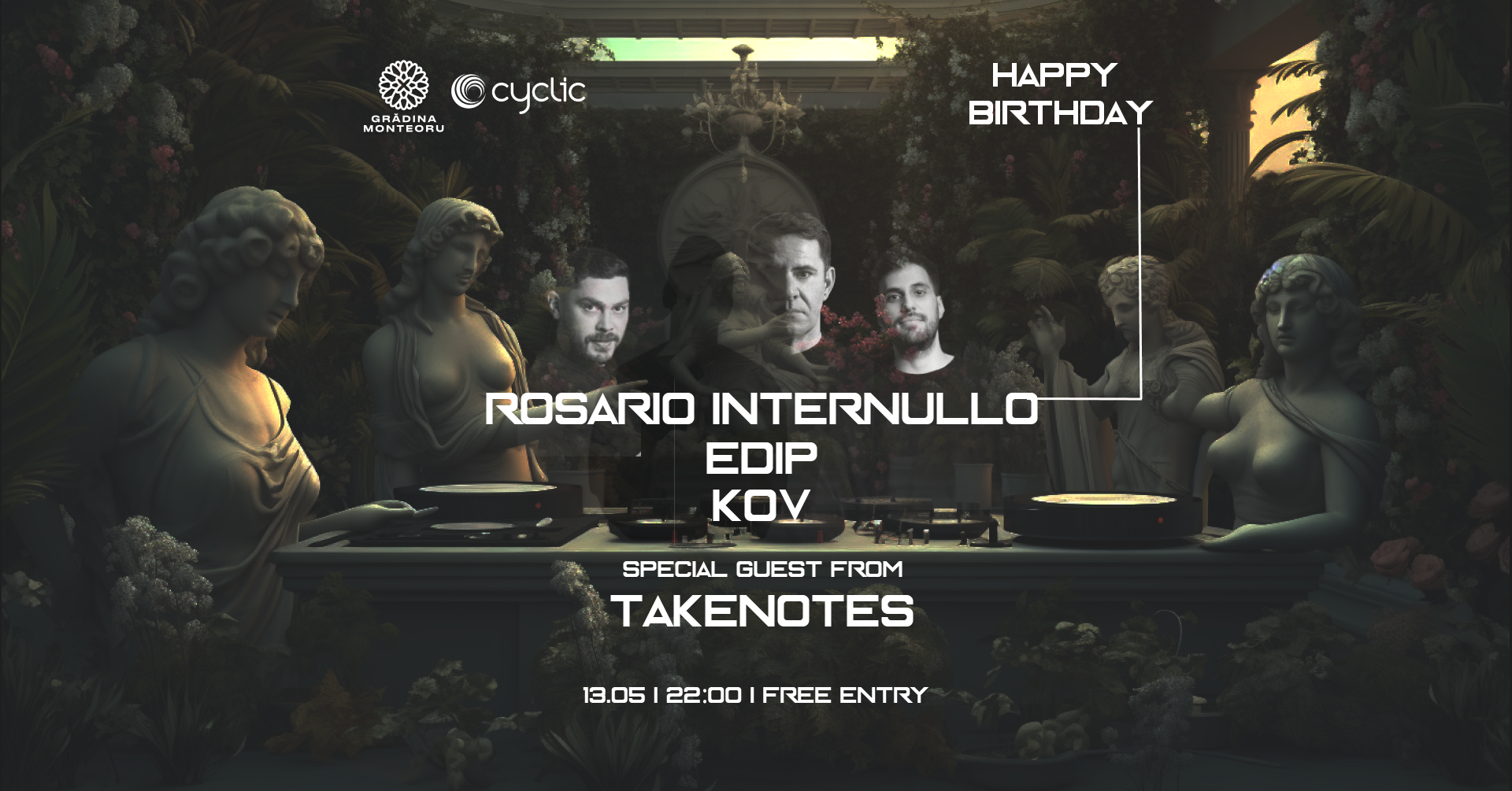 Cyclic presents Birthday Bash Rosario Internullo & Friends - フライヤー表