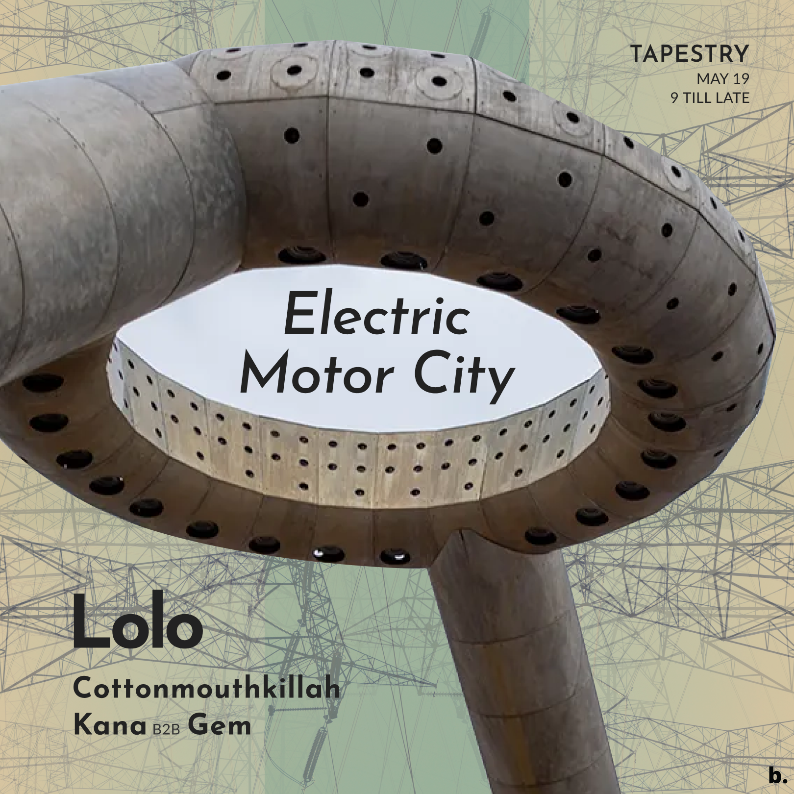 Electric Motor City - フライヤー表
