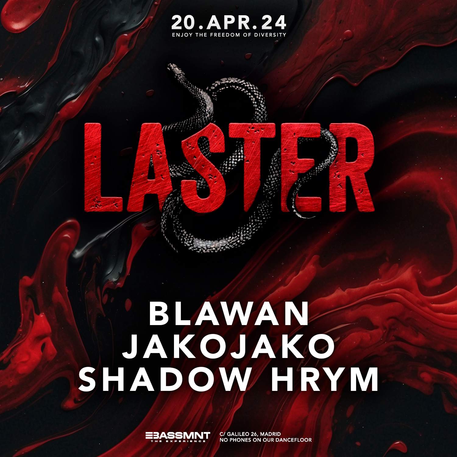 Laster Club vol. L - Blawan, JakoJako & SHADOW HRYM - Página trasera