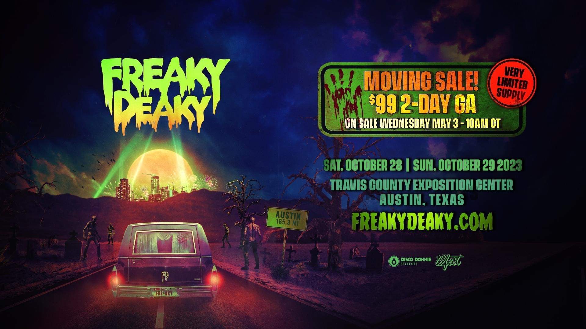 Freaky Deaky Festival 2023 Promo Code RAVEPLUG at Travis County