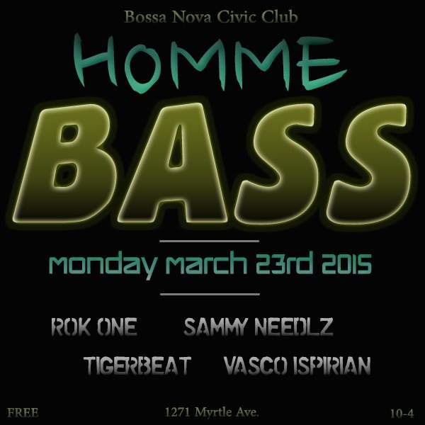Homme Bass - フライヤー表