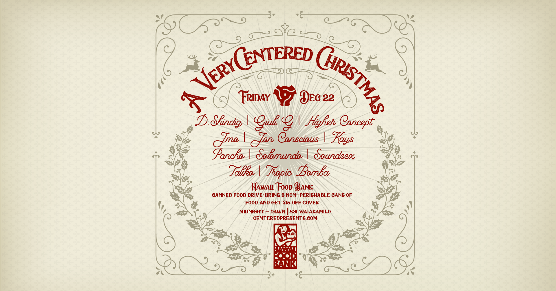 A Very Centered Christmas - フライヤー表