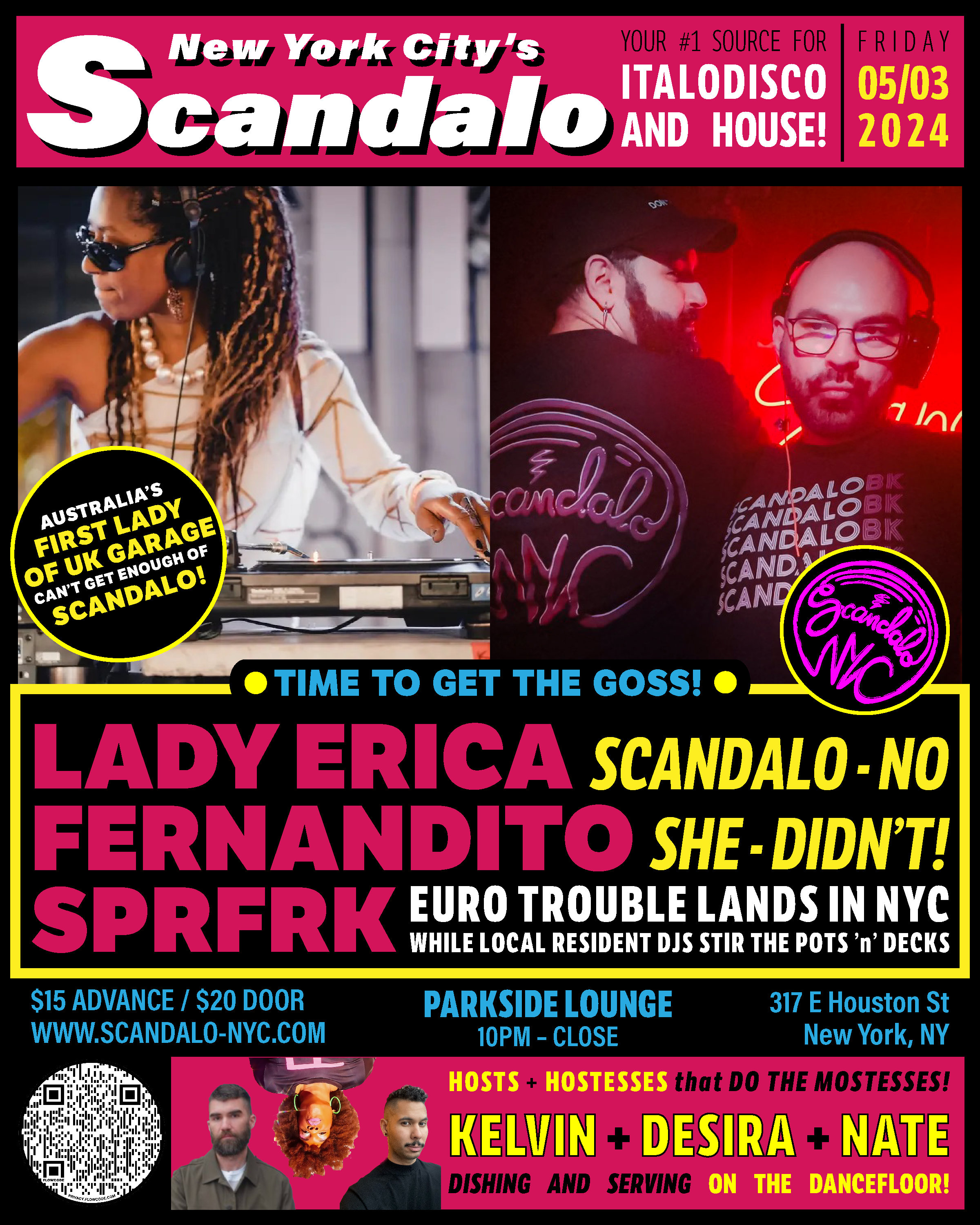 Scandalo NYC w LADY ERICA - Página frontal