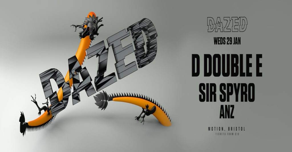 Dazed presents: D Double E & Sir Spyro - フライヤー表