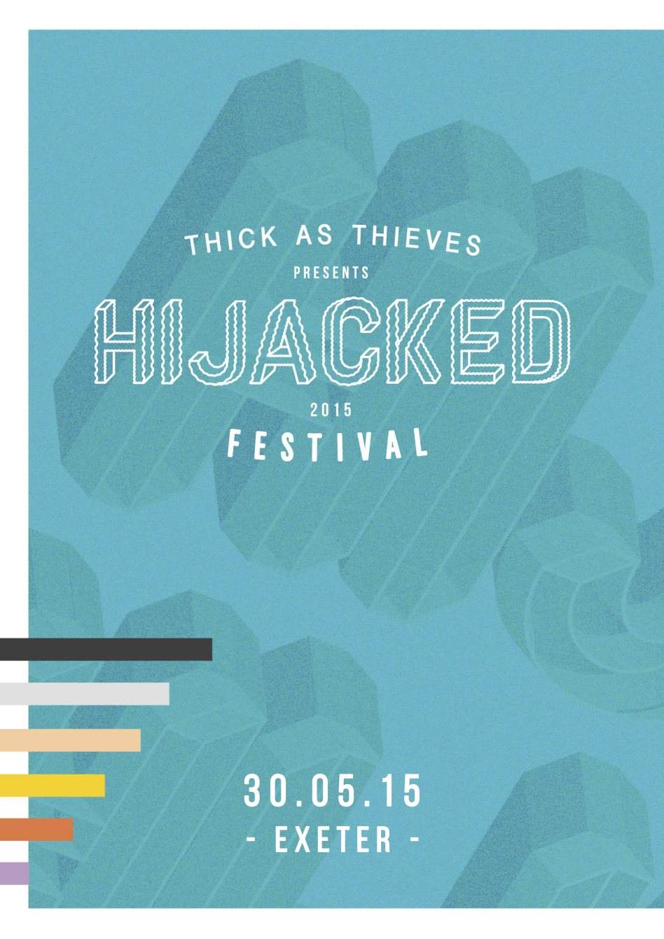 Hijacked Festival 2015 || Exeter - フライヤー裏