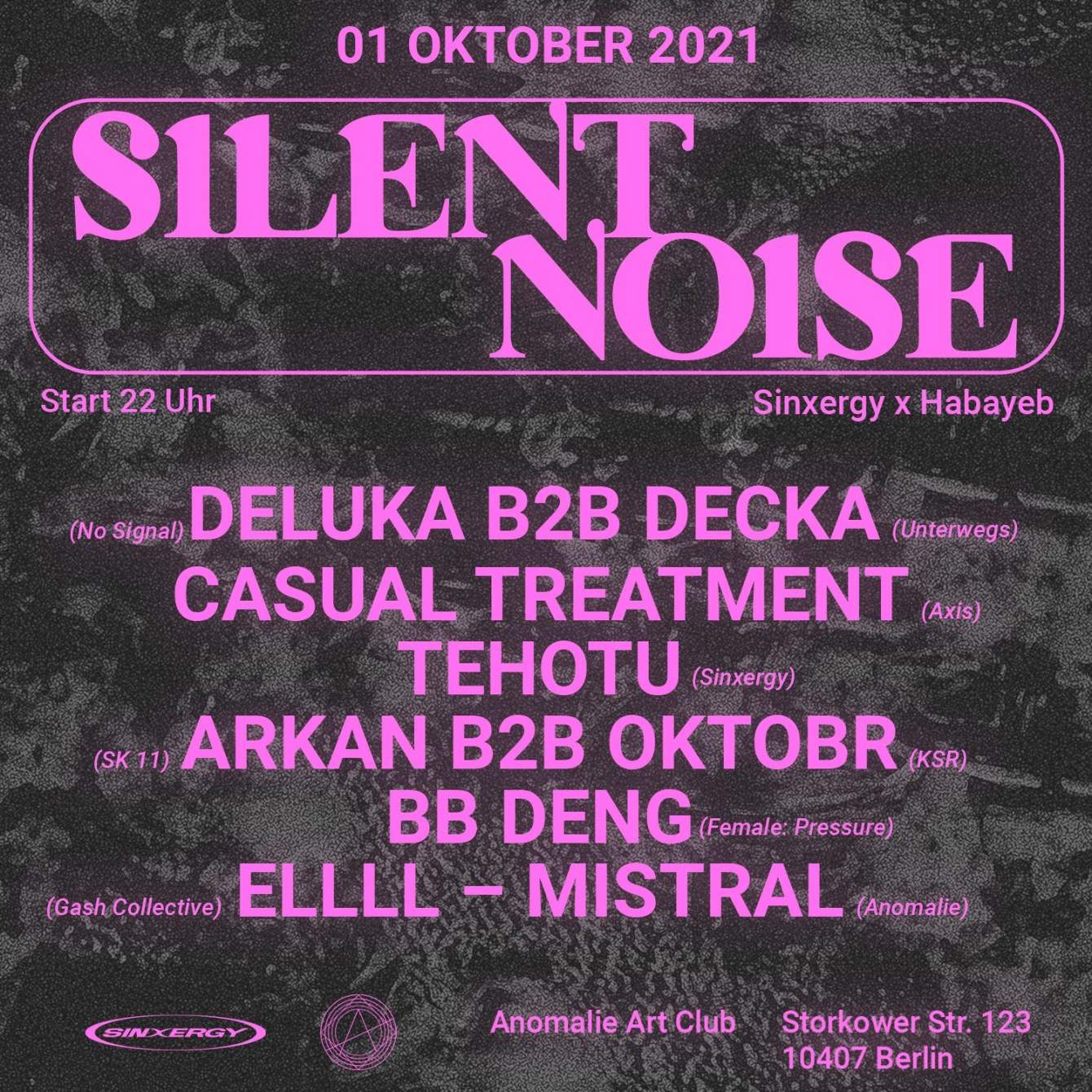 Silent Noise - フライヤー表