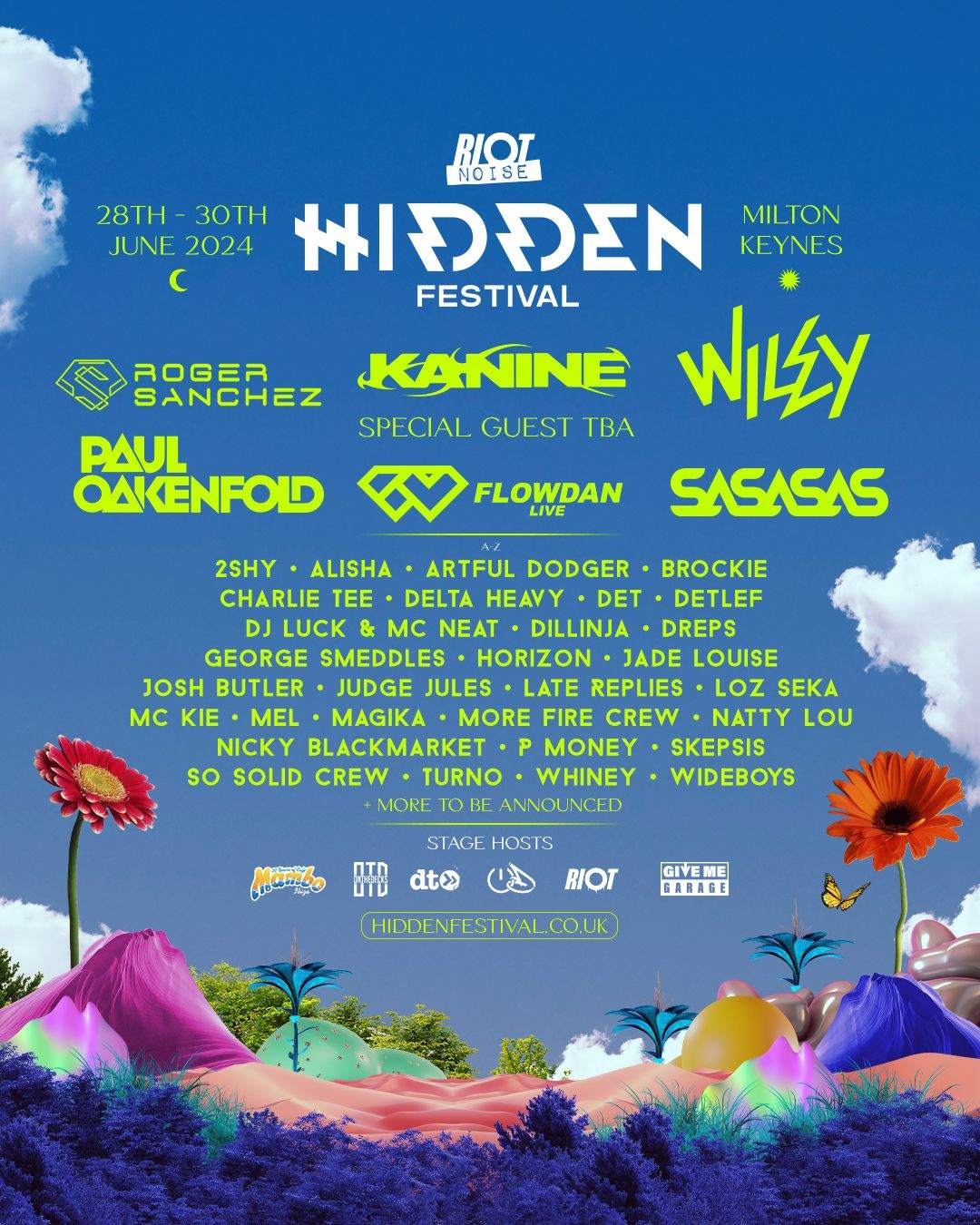 Hidden Festival 2024 - フライヤー表