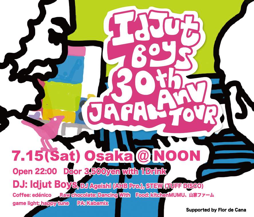 Idjut Boys 30th Anniversary Japan Tour 2023 - Página frontal