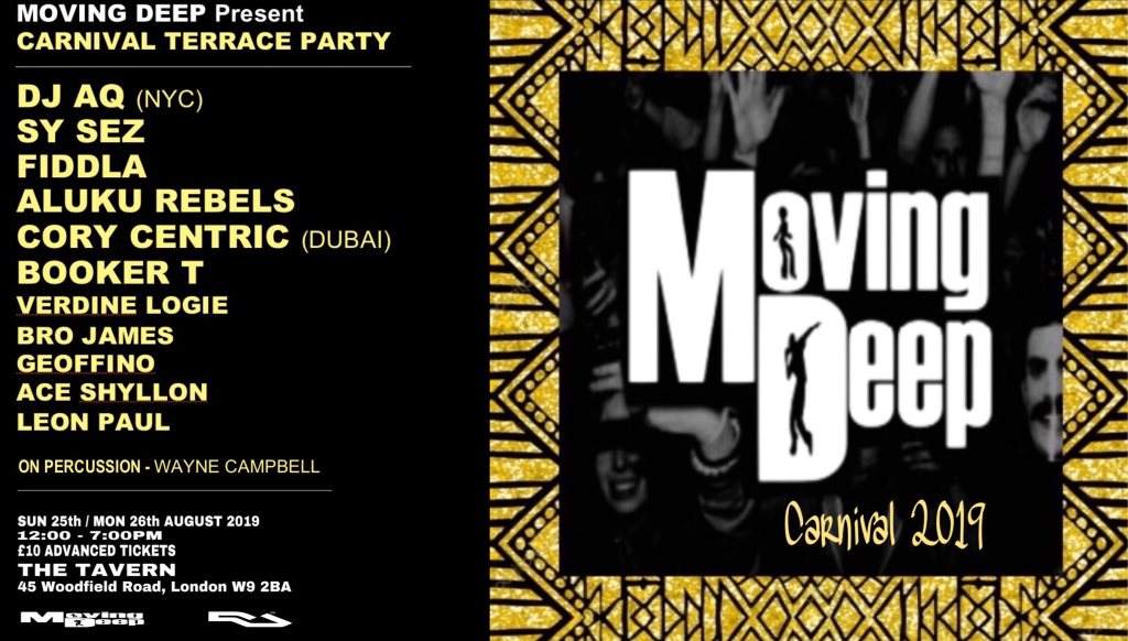 Moving Deep (Carnival Terrace Party) - フライヤー表