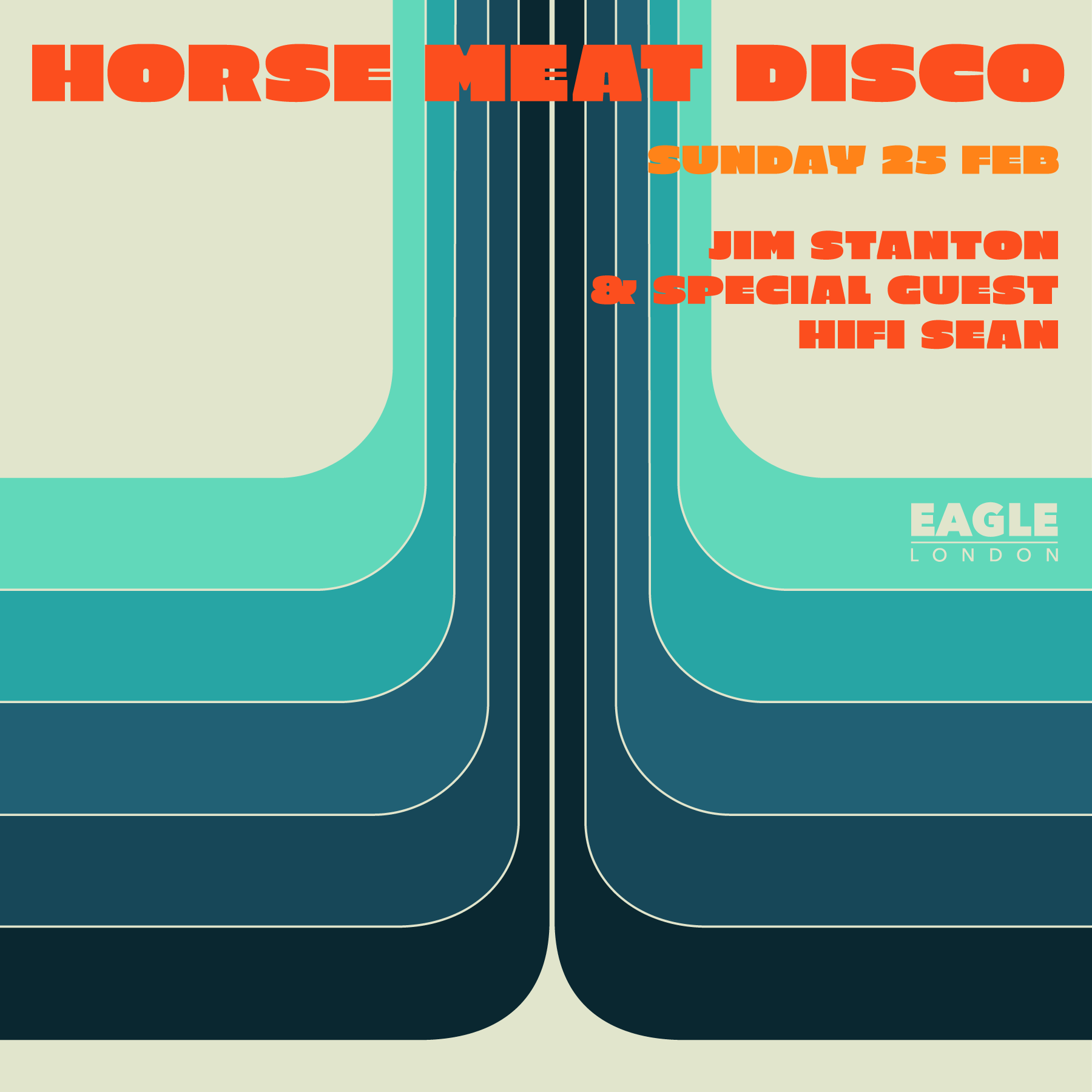 Horse Meat Disco - The Legendary Sunday Night Discotheque - フライヤー表