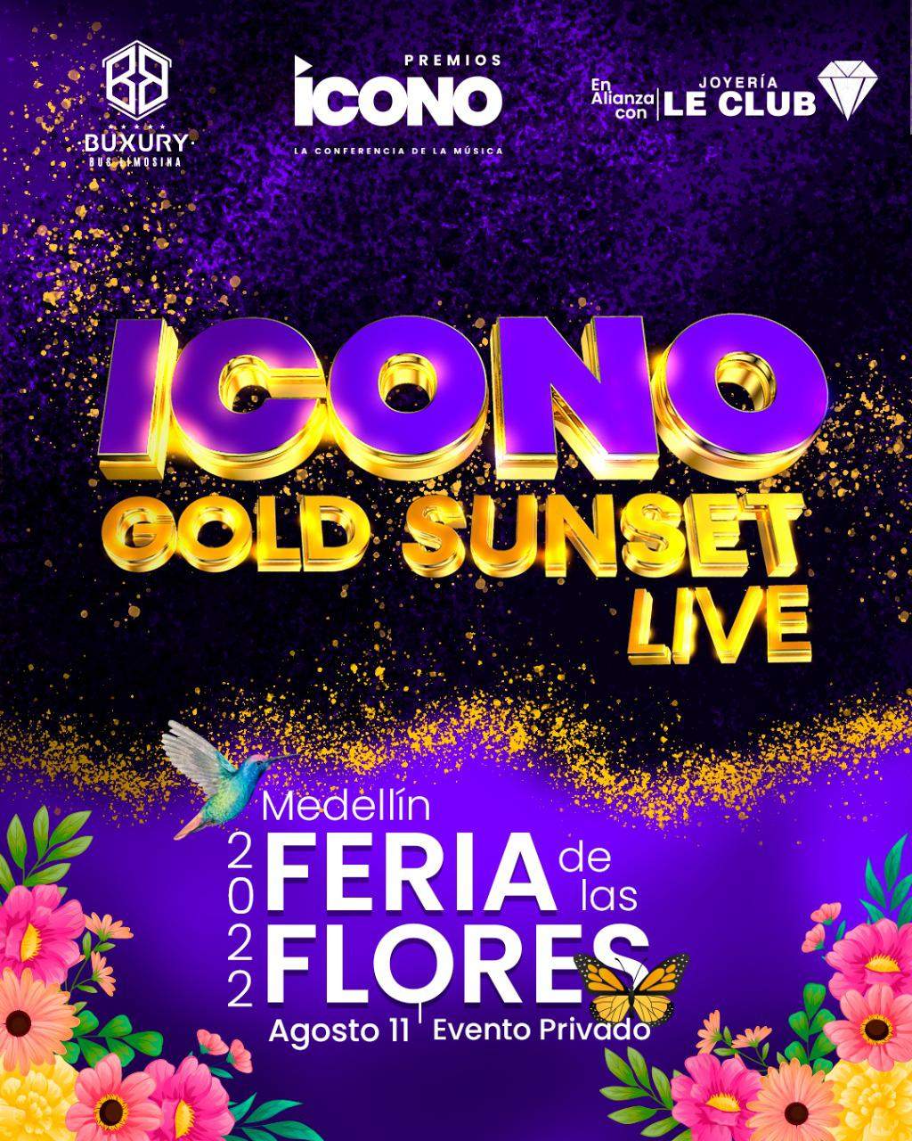 ICONO Gold Sunset LIVE Feria de las Flores Medellin at 360 Rooftop Haven  Hotel Medellin, Medellin