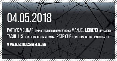 Guesthouse Berlin with Patryk Molinari & Manuel Moreno - フライヤー表