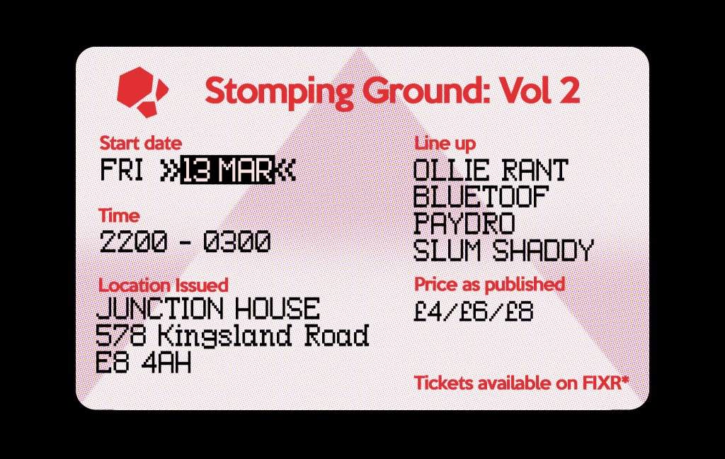 Stomping Ground: Spring Select with Ollie Rant, Bluetoof, Paydro & Slum Shaddy - Página frontal