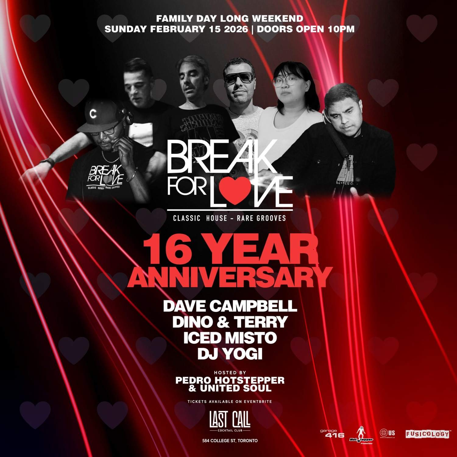 Break For LOVE 16th Anniversary Party at Last Call Cocktail Club