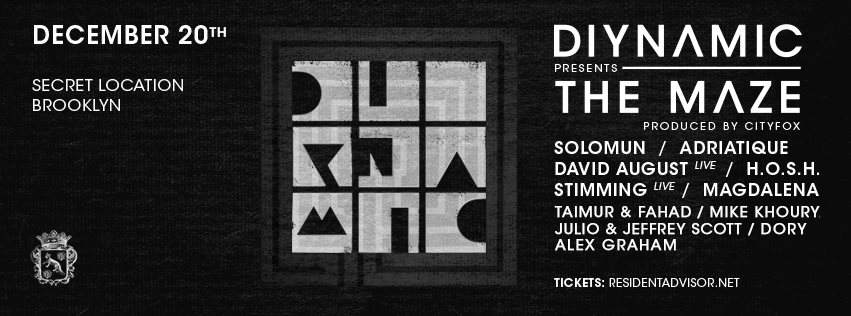 Diynamic presents The Maze, Produced by Cityfox with Solomun, Adriatique, David August and More - Página frontal
