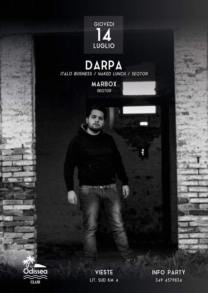Odissea Club 14.07 Special Techno Night with Darpa, Marbox - フライヤー表